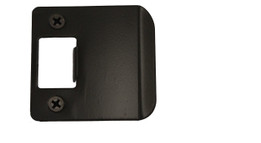 Don-Jo / Extended Lip Strike Round Corner / 2-1/4" H x 1-1/2" W / Total Width 2" / Dark Bronze / EL 115 DU RC