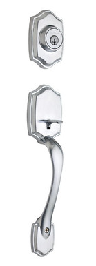 Kwikset / Belleview Handleset / Double Cylinder - SmartKey / Satin Chrome / 689BW 26D SMT Kwikset / Belleview Handleset / Double Cylinder - SmartKey / Satin Chrome / 689BW 26D SMT