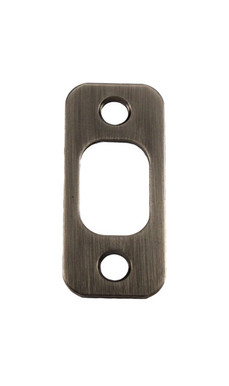 Kwikset / Deadbolt / Round Corner / Light Duty / Strike Plate / Antique Nickel / 85063-15A Kwikset / Deadbolt / Round Corner / Light Duty / Strike Plate / Antique Nickel / 85063-15A