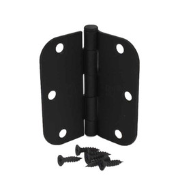 Hager / Hinge / 3-1/2" x 3-1/2" / 5/8" Radius Corner / Black / RC1842 3.5x3.5 1D Hager / Hinge / 3-1/2" x 3-1/2" / 5/8" Radius Corner / Black / RC1842 3.5x3.5 1D