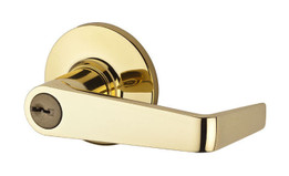 Kwikset / Carson Lever / Storeroom Keyed Entry / Polished Brass / 439CNL 3 Kwikset / Carson Lever / Storeroom Keyed Entry / Polished Brass / 439CNL 3