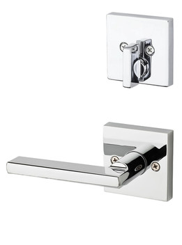 Kwikset / 971 Single Cylinder Interior Trim Pack / Halifax Lever with Square Rose / Polished Chrome / 971HFLSQT26 Kwikset / 971 Single Cylinder Interior Trim Pack / Halifax Lever with Square Rose / Polished Chrome / 971HFLSQT26