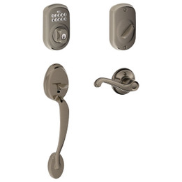 Schlage / Plymouth Keypad Handleset / Keyed Entry / Antique Pewter / FE365 PLY 620 Schlage / Plymouth Keypad Handleset / Keyed Entry / Antique Pewter / FE365 PLY 620