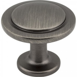 Elements / Gatsby Knob / 1-1/4" / Brushed Pewter / 3960-BNBDL