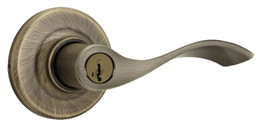 Kwikset® 94050-547 Security Dorian Keyed Entry Lever, Polished Brass –  Toolbox Supply