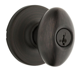 Kwikset / Aliso Knob / Keyed Entry - SmartKey / Venetian Bronze / 400AO 11P SMT Kwikset / Aliso Knob / Keyed Entry - SmartKey / Venetian Bronze / 400AO 11P SMT