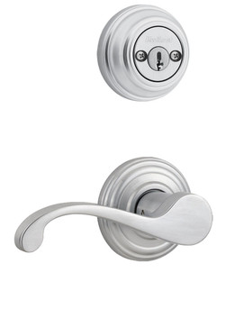 Kwikset / 967 Double Cylinder Interior Trim Pack / Commonwealth Lever / Right Hand / Satin Chrome / 967CHLRH26D Kwikset / 967 Double Cylinder Interior Trim Pack / Commonwealth Lever / Right Hand / Satin Chrome / 967CHLRH26D