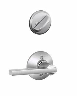 Schlage / F Series Single Cylinder Interior Trim Pack / Latitude Lever / Satin Chrome / Single Cylinder / F59LAT626 Schlage / F Series Single Cylinder Interior Trim Pack / Latitude Lever / Satin Chrome / Single Cylinder / F59LAT626