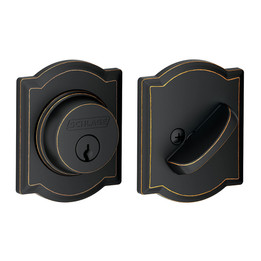 Schlage / B60 Camelot Deadbolt / Single Cylinder / Aged Bronze / B60 CAM 716 Schlage / B60 Camelot Deadbolt / Single Cylinder / Aged Bronze / B60 CAM 716