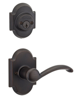 Kwikset / 967 Double Cylinder Interior Trim Pack / Austin Lever / Left Hand / Venetian Bronze / 967AULLH11P SMT Kwikset / 967 Double Cylinder Interior Trim Pack / Austin Lever / Left Hand / Venetian Bronze / 967AULLH11P SMT