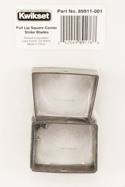 Kwikset / 138 Installation Kit Replacement Part / Full Lip Square Corner Strike Blades / 89911-001