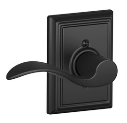 Schlage / Accent Lever with Addison Rose / Half Dummy Left Hand / Matte Black / F170ACC 622 ADD LH Schlage / Accent Lever with Addison Rose / Half Dummy Left Hand / Matte Black / F170ACC 622 ADD LH