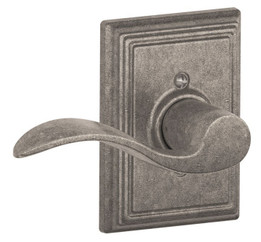 Schlage / Accent Lever with Addison Rose / Half Dummy Left Hand / Distressed Nickel / F170ACC 621 ADD LH Schlage / Accent Lever with Addison Rose / Half Dummy Left Hand / Distressed Nickel / F170ACC 621 ADD LH