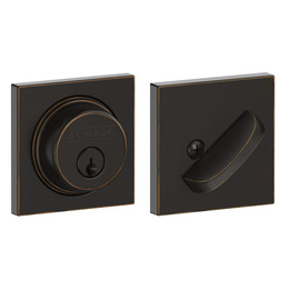 Schlage / B60 Collins Deadbolt / Single Cylinder / Aged Bronze / B60 COL 716 Schlage / B60 Collins Deadbolt / Single Cylinder / Aged Bronze / B60 COL 716