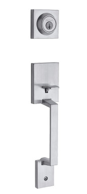 Kwikset / Amador Handleset / Double Cylinder - SmartKey / Satin Chrome / 689AMD 26D SMT Kwikset / Amador Handleset / Double Cylinder - SmartKey / Satin Chrome / 689AMD 26D SMT