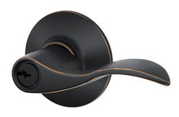 Schlage / Accent Lever / Keyed Entry / Aged Bronze / F51AACC 716 Schlage / Accent Lever / Keyed Entry / Aged Bronze / F51AACC 716