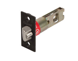 Kwikset / Wide Face Square Corner / UL Deadlatch / 2-3/8" Backset / Painted Brown / 84295-690