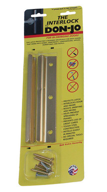 Don-Jo / Latch Protector / 6" Height /  In-Swinging Doors / Brass Plated  / ILP 206 BP Don-Jo / Latch Protector / 6" Height /  In-Swinging Doors / Brass Plated  / ILP 206 BP