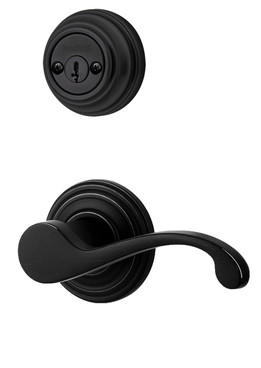 Kwikset / 967 Double Cylinder Interior Trim Pack / Commonwealth Lever / Left Hand / Matte Black / 967CHLLH514 Kwikset / 967 Double Cylinder Interior Trim Pack / Commonwealth Lever / Left Hand / Matte Black / 967CHLLH514