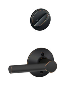 Schlage / F Series Single Cylinder Interior Trim Pack / Broadway Lever / Aged Bronze / Single Cylinder / F59BRW716 Schlage / F Series Single Cylinder Interior Trim Pack / Broadway Lever / Aged Bronze / Single Cylinder / F59BRW716