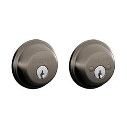 Schlage / B62 Deadbolt / Double Cylinder / Antique Pewter / B62 620