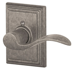 Schlage / Accent Lever with Addison Rose / Half Dummy Right Hand / Distressed Nickel / F170ACC 621 ADD RH