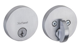 Kwikset / Uptown 258 Low Profile Deadbolt / Single Cylinder - SmartKey / Satin Chrome / 258RDT 26D SMT Kwikset / Uptown 258 Low Profile Deadbolt / Single Cylinder - SmartKey / Satin Chrome / 258RDT 26D SMT
