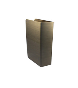 Don-Jo / Wrap-Around Plate / 4-1/2" H x 4-1/4" W /  1-3/8" Door Thickness / Blank Plate / Antique Brass / 70 AB CW Don-Jo / Wrap-Around Plate / 4-1/2" H x 4-1/4" W /  1-3/8" Door Thickness / Blank Plate / Antique Brass / 70 AB CW