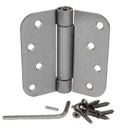Hager / Hinge / 4" x 4" / 5/8" Radius Corner / Spring / Satin Chrome / 1752 4x4 26D Hager / Hinge / 4" x 4" / 5/8" Radius Corner / Spring / Satin Chrome / 1752 4x4 26D