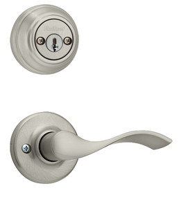 Kwikset / 967 Double Cylinder Interior Trim Pack / Balboa Lever / Left Hand / Satin Nickel / 967BLLH15 Kwikset / 967 Double Cylinder Interior Trim Pack / Balboa Lever / Left Hand / Satin Nickel / 967BLLH15