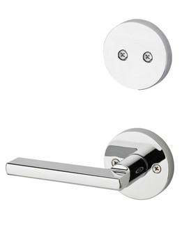 Kwikset / 973 Dummy Cylinder Interior Trim Pack / Halifax Lever with Round Rose / Polished Chrome / 973HFLRDT26 Kwikset / 973 Dummy Cylinder Interior Trim Pack / Halifax Lever with Round Rose / Polished Chrome / 973HFLRDT26