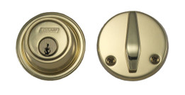 Schlage / B560 Deadbolt / Single Cylinder / Bright Brass / B560 605