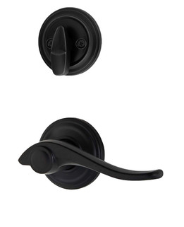 Kwikset / 966 Single Cylinder Interior Trim Pack / Avalon Lever / Left Hand / Matte Black / 966AVLLH514 Kwikset / 966 Single Cylinder Interior Trim Pack / Avalon Lever / Left Hand / Matte Black / 966AVLLH514