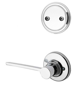 Kwikset / 968 Dummy Cylinder Interior Trim Pack / Ladera Lever / Right Hand / Polished Chrome / 968LRLRH26