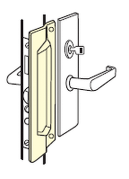 Don-Jo / Latch Protector / 11" H x 3" W Height /  Out-Swinging Doors / Stainless Steel  / MLP 111 630