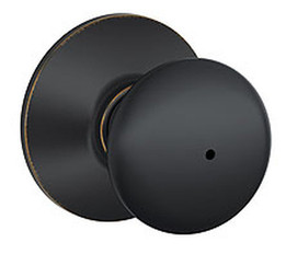 Schlage / Plymouth Knob / Privacy / Aged Bronze / F40PLY 716 Schlage / Plymouth Knob / Privacy / Aged Bronze / F40PLY 716