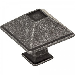 Jeffrey Alexander / Tahoe Knob / 1-1/4" / Distressed Antique Silver  / 602S-SIM Jeffrey Alexander / Tahoe Knob / 1-1/4" / Distressed Antique Silver  / 602S-SIM