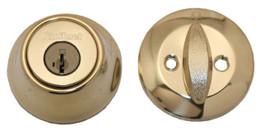 Kwikset / 660 Deadbolt / Single Cylinder - SmartKey / Polished Brass / 660 3 SMT