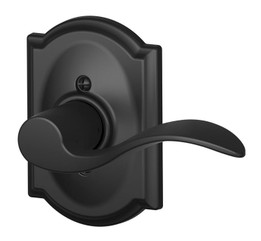 Schlage / Accent Lever with Camelot Rose / Half Dummy Right Hand / Matte Black / F170ACC 622 CAM RH Schlage / Accent Lever with Camelot Rose / Half Dummy Right Hand / Matte Black / F170ACC 622 CAM RH