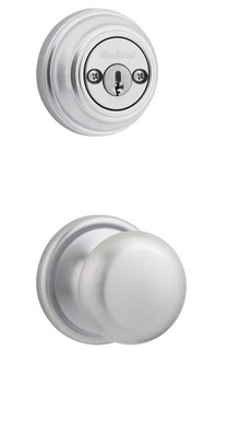 Kwikset / 967 Double Cylinder Interior Trim Pack / Hancock Knob / Satin Chrome / 967H26D Kwikset / 967 Double Cylinder Interior Trim Pack / Hancock Knob / Satin Chrome / 967H26D