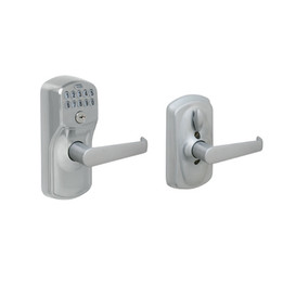 Schlage / Plymouth Flex-Lock Keypad with Elan Lever / Entry / Satin Chrome / FE595PLYxELA 626 Schlage / Plymouth Flex-Lock Keypad with Elan Lever / Entry / Satin Chrome / FE595PLYxELA 626
