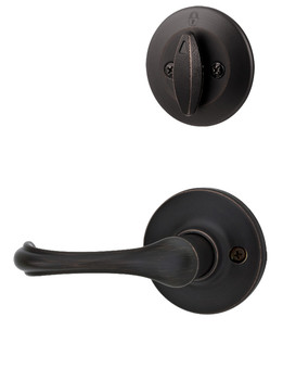 Kwikset / 604 Single Cylinder Interior Trim Pack / Dorian Lever / Venetian Bronze / 604DNL11P Kwikset / 604 Single Cylinder Interior Trim Pack / Dorian Lever / Venetian Bronze / 604DNL11P