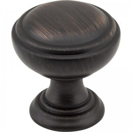 Jeffrey Alexander / Tiffany Knob / 1-1/4" / Brushed Oil Rubbed Bronze / 658DBAC Jeffrey Alexander / Tiffany Knob / 1-1/4" / Brushed Oil Rubbed Bronze / 658DBAC