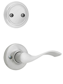 Kwikset / 968 Dummy Cylinder Interior Trim Pack / Balboa Lever / Left Hand / Satin Chrome / 968BLLH26D Kwikset / 968 Dummy Cylinder Interior Trim Pack / Balboa Lever / Left Hand / Satin Chrome / 968BLLH26D
