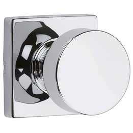 Kwikset / Pismo Knob with Square Rose / Passage / Polished Chrome / 720PSKSQT 26 Kwikset / Pismo Knob with Square Rose / Passage / Polished Chrome / 720PSKSQT 26
