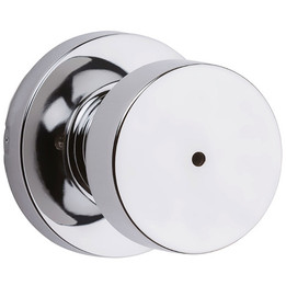 Kwikset / Pismo Knob with Round Rose / Privacy / Polished Chrome / 730PSKRDT 26 Kwikset / Pismo Knob with Round Rose / Privacy / Polished Chrome / 730PSKRDT 26