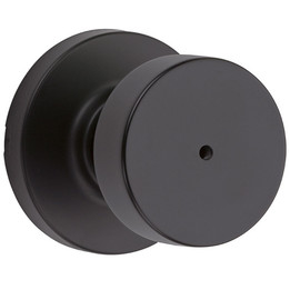 Kwikset / Pismo Knob with Round Rose / Privacy / Matte Black / 730PSKRDT 514 Kwikset / Pismo Knob with Round Rose / Privacy / Matte Black / 730PSKRDT 514