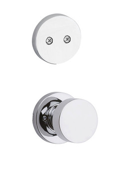 Kwikset / 973 Dummy Cylinder Interior Trim Pack / Pismo Knob with Round Rose / Polished Chrome / 973PSKRDT26 Kwikset / 973 Dummy Cylinder Interior Trim Pack / Pismo Knob with Round Rose / Polished Chrome / 973PSKRDT26