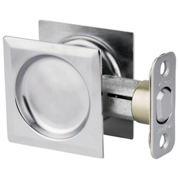 Kwikset / Square Pocket Door Lock / Passage / Satin Chrome / 334 26D SQT Kwikset / Square Pocket Door Lock / Passage / Satin Chrome / 334 26D SQT