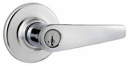 Kwikset / Delta Lever / Storeroom Keyed Entry - SmartKey / Polished Chrome / 462DL 26 SMT Kwikset / Delta Lever / Storeroom Keyed Entry - SmartKey / Polished Chrome / 462DL 26 SMT